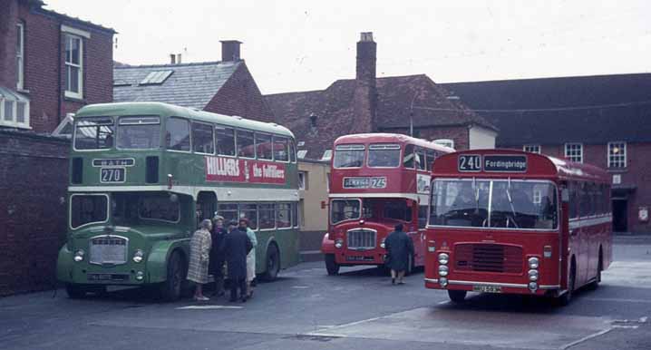 Bristol Omnibus Bristol Lodekka FLF6B ECW 7249, Hants & Dorset FS6G 646 & Ford R1014 ECW 3593